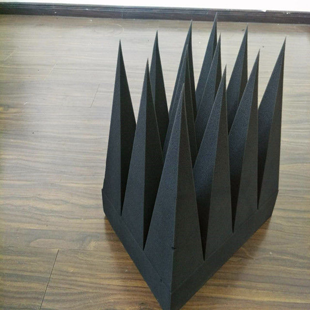 High Power RF Pyramid Absorber Foam Microwave Absorbing Materials rf shielding room emc anechoic chamber